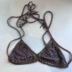 Acacia Knot polka dot top